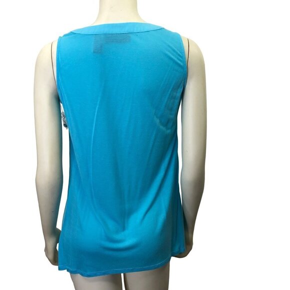 INC INTERNATIONAL CONCEPT SPLIT NECK SLEEVELESS TOP SM NEW WITHOUT TAG - Picture 4 of 6